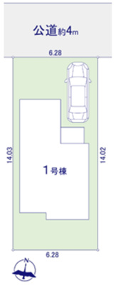 【区画図】 | 立川市栄町2丁目　新築戸建　【全1棟】