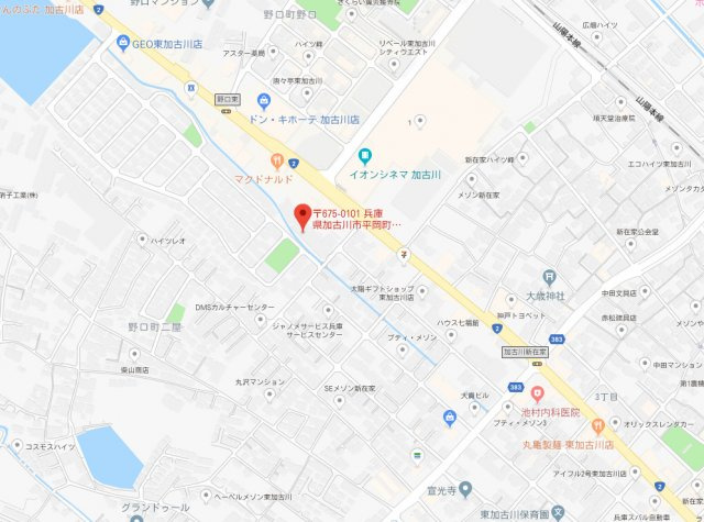 ロイヤルシャトー東加古川　4階の地図
