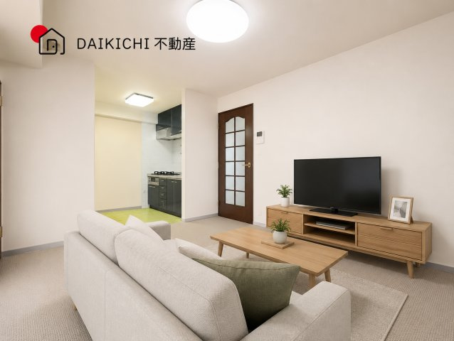 【居間・リビング】 | エンゼルハイム鴻巣 | ※CGで加工しています。※家具付き販売ではございません。								