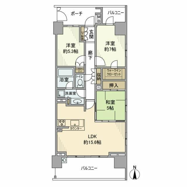 アデニウムコート木場公園の間取り
