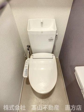 北九州市八幡西区野面１丁目のアパートのトイレ