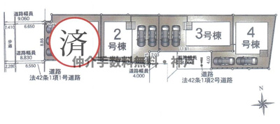 【区画図】 | 神戸市西区池上5丁目 　新築戸建4号棟　仲介手数料無料！ | 西区池上5　新築4号棟　仲介手数料無料！