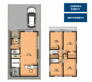  | 【名古屋市瑞穂区白砂町3丁目53−2新築戸建】仲介手数料無料！中根小学校・萩山中学校
