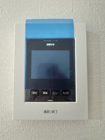 中野町2期の防犯設備|モニター付インターホンで訪問者の確認ができるのは家族にとってとても安心できますね！