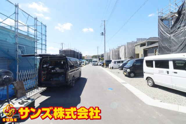 郡山市田村町東山１丁目第1　　　６号棟　　　守山小学校、守山中学区の外観|南側前面道路