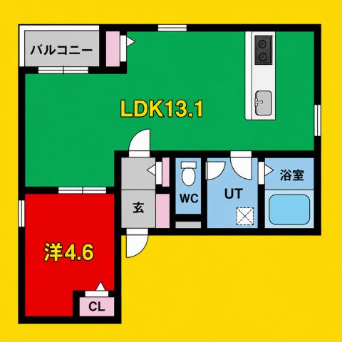 NAGOYA the CASTLE N　名古屋市賃貸　仲介手数料無料の間取り
