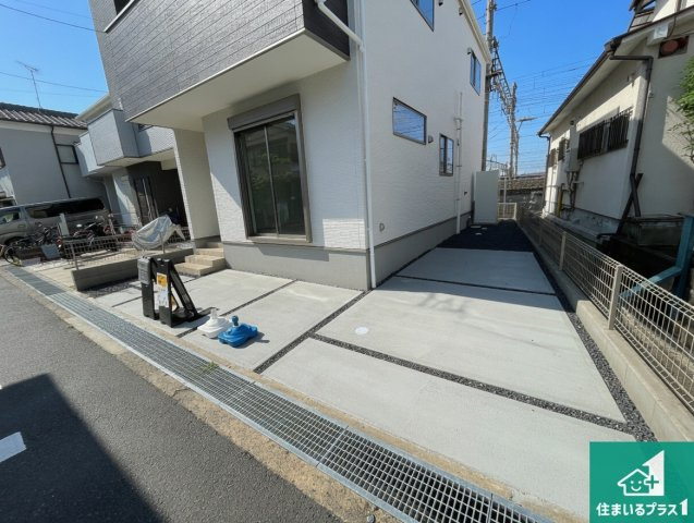 ★5(土)6(日)現地見学可能！★向日市上植野町野添　限定1邸の駐車場|駐車スペース！散水栓があるので、こまめに愛車を洗えます！