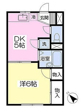 【間取り】 | アンテルナ富水1