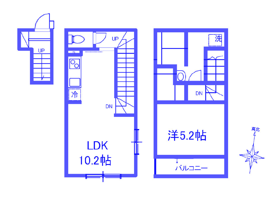 MELDIA岩槻Ⅱの間取り