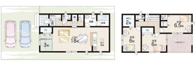 神戸市西区池上　第4期　新築一戸建ての間取り|3号地