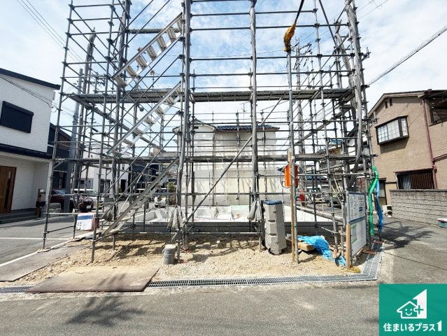 羽曳野市島泉　第2期　新築一戸建ての外観|現在の進捗状況です！順調に作業進行中、完成が待ち遠しいです！詳細の間取り等、お気軽にお問い合わせください！