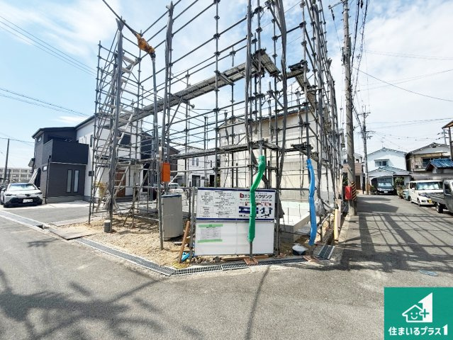 羽曳野市島泉　第2期　新築一戸建ての外観|現在建築中！落ち着いた街並みで新生活を始めることが出来そう！周辺の物件も併せてご紹介させて頂きます！
