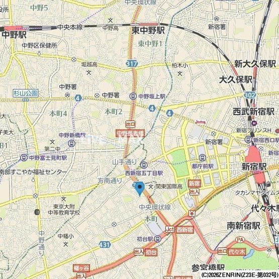 【地図】TRACK渋谷本町
