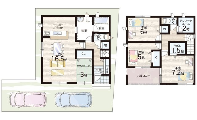 神戸市西区池上　第4期　新築一戸建ての間取り|4号地
