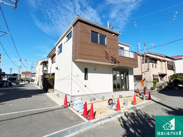羽曳野市島泉　第2期　新築一戸建ての外観|現在の進捗状況です！順調に作業進行中、完成が待ち遠しいです！詳細の間取り等、お気軽にお問い合わせください！