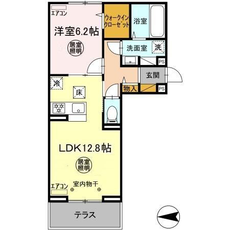 Ferro Palazzo　D棟の間取り