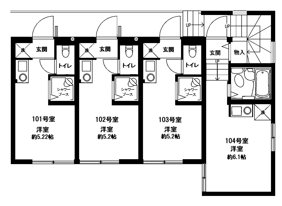 プレシャス白山の間取り|1階