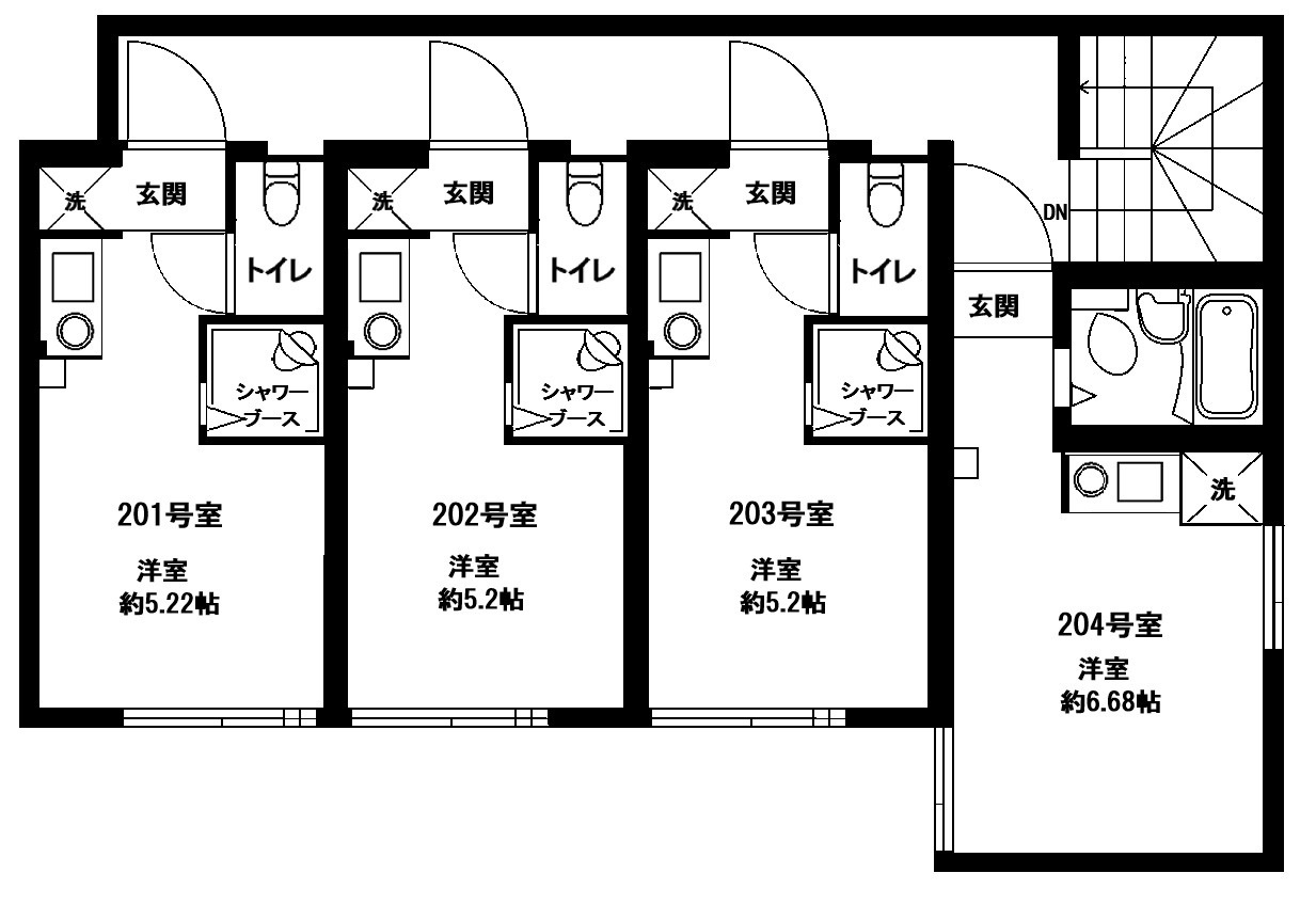 プレシャス白山の間取り|２階