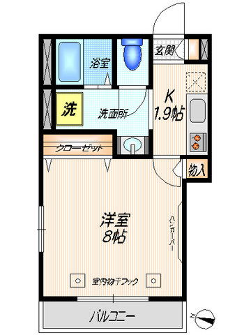 グレイスの間取り|◆２００８年築◆オートロック◆システムキッチン◆８帖◆