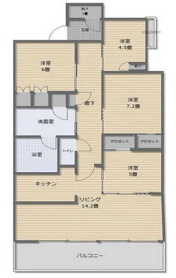 マストメゾン城東中央の間取り