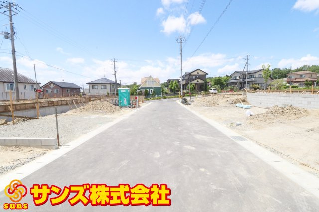 郡山市田村町東山１丁目第1　　　９号棟　　　守山小学校、守山中学区の外観|北側前面道路