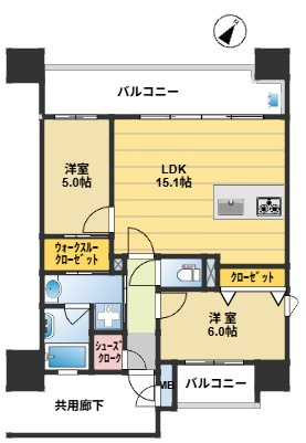 ミスモ薬院ネクストの間取り