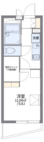 レオパレスルーエ六甲の間取り