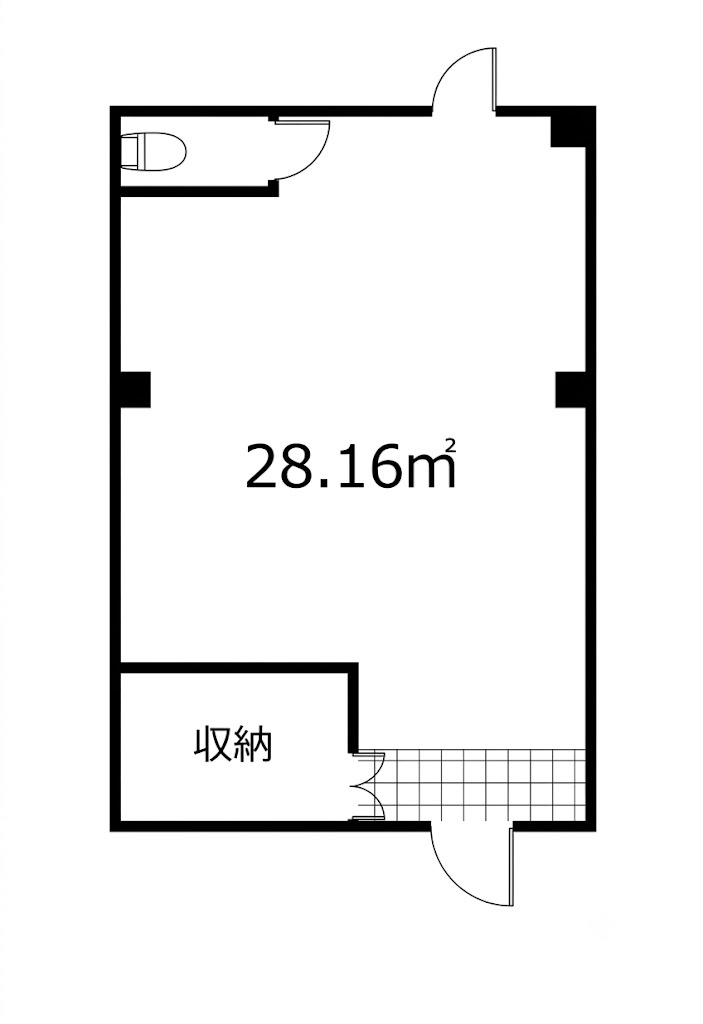 杉本マンション貸店舗・事務所の間取り