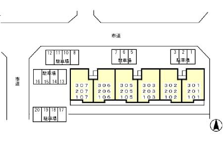 ロイヤル南流山の区画図