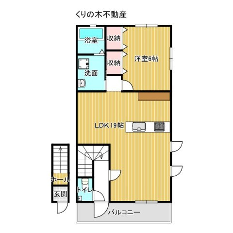 【間取り】 | Villa Grace 北日吉　B棟 | 1LDKのお部屋です