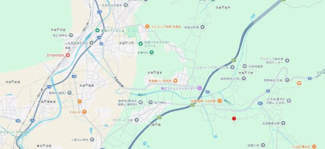 丹波市市島町上牧の売地の地図