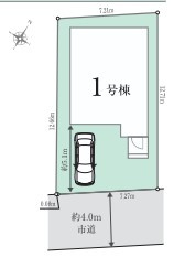 西武池袋線・狭山ヶ丘徒歩１０分　３LDK新築一戸建ての区画図