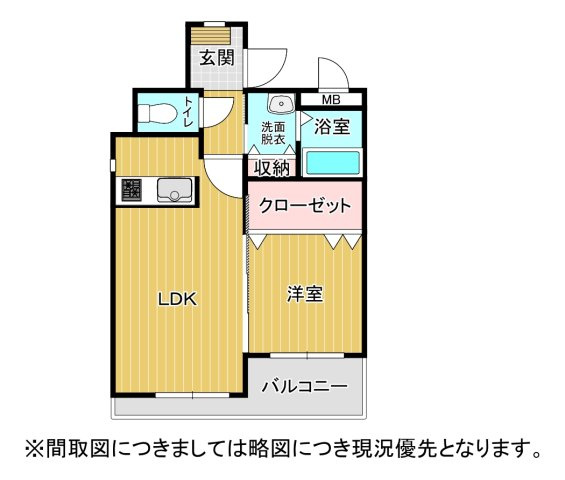 シャトー鉄砲塚の間取り