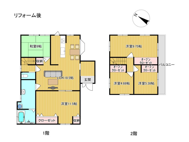 【間取り】 | 吾川郡いの町天王南１丁目