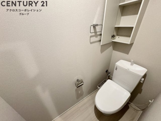 ゆったり落ち着けるトイレです