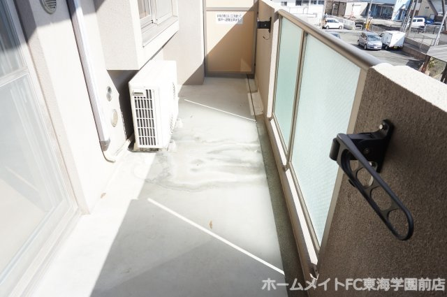 熊本市中央区本荘６丁目の賃貸マンションのバルコニー