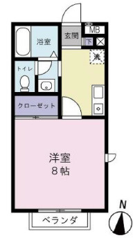 ラヴィーヌ大原の間取り