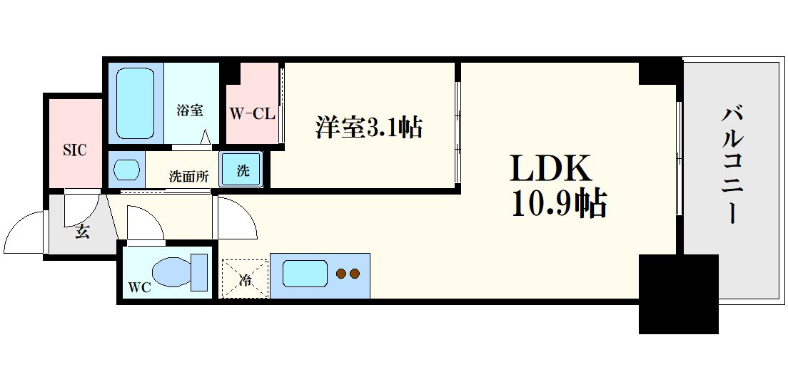 セレニテ本町東リアンの間取り
