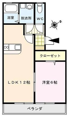 ハウスフリーデⅢの間取り