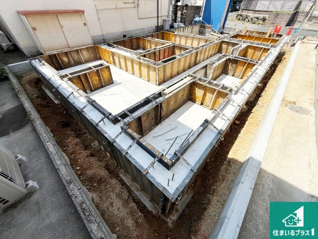 羽曳野市西浦　第3期　新築一戸建ての外観|現在の進捗状況です！順調に作業進行中、完成が待ち遠しいです！詳細の間取り等、お気軽にお問い合わせください！