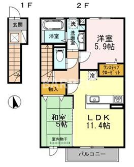 アミティーハウスⅡの間取り
