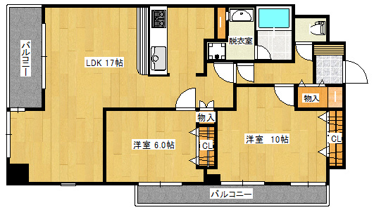 【間取り】 | ファーネスト西新　★プライスホームなら仲介手数料が0円です！★