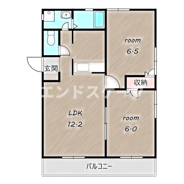 ソフィアBの間取り|高崎、前橋のお部屋探しはエンドスケープまで！お客様の理想お聞かせ下さい♪