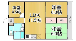 ローレルハイム塚口の間取り