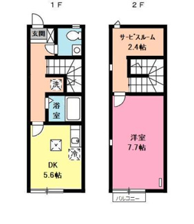 【間取り】 | エルセレーノ香ヶ丘C