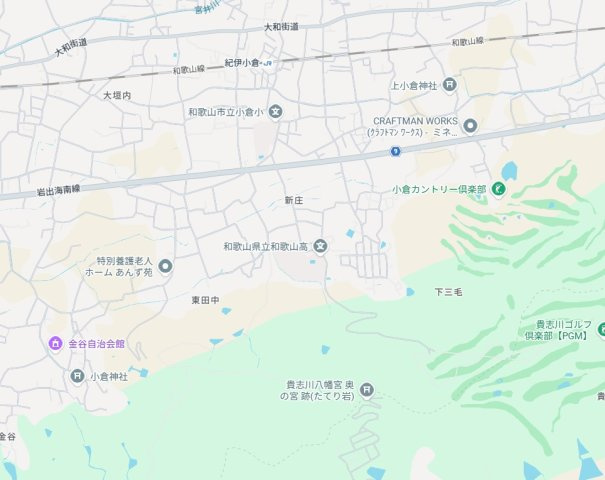 和歌山市新庄　第4期　新築一戸建ての地図