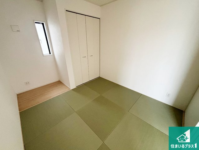和歌山市新庄　第4期　新築一戸建ての和室|一室あると便利な和室は客間としてだけでなく、小さなお子様のプレイルームやみんなでお昼寝もいいですね。
