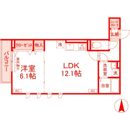 D'BLESS湘南台6丁目の間取り