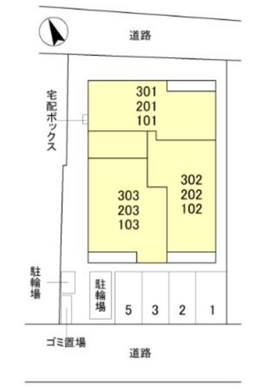 【区画図】 | パサログランデ浜寺諏訪森Ⅲ