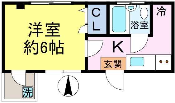 コーポ清水の間取り